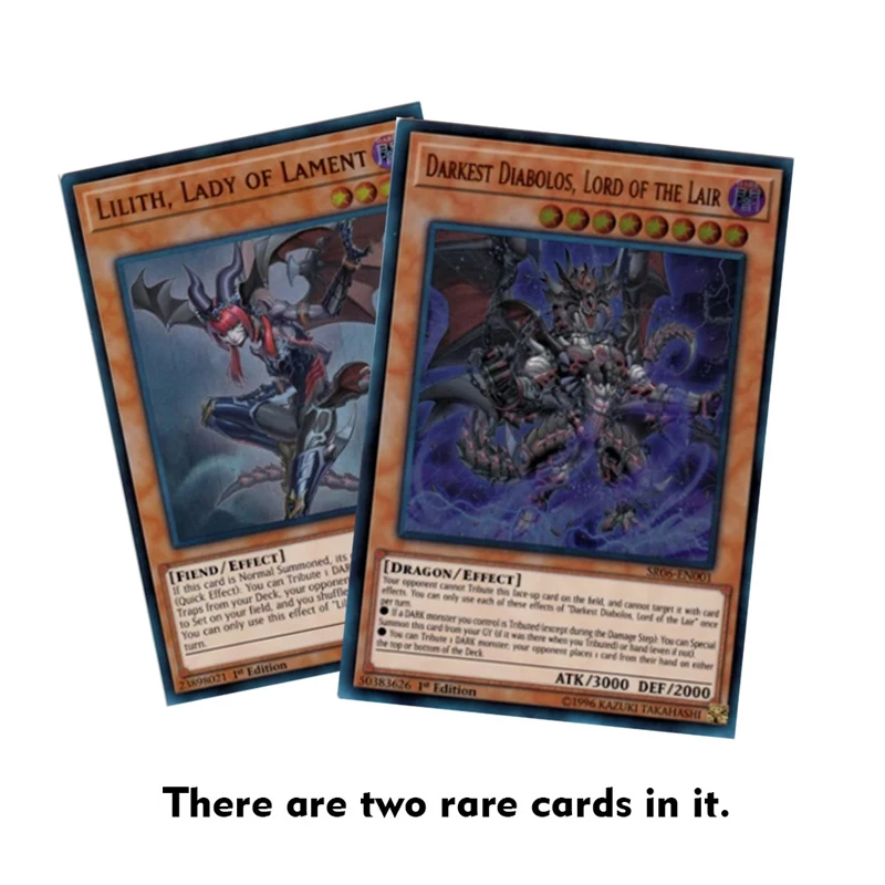 43 шт./компл. Yu Gi Oh игровые карты Lair Of Darkside английские карточки аниме игра юджиох