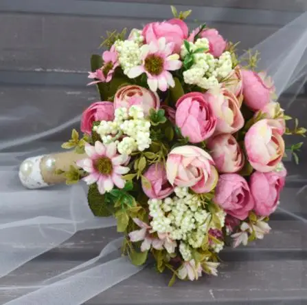 Свадебные аксессуары свадебный букет невесты романтический свадебный букет невесты - Цвет: photo