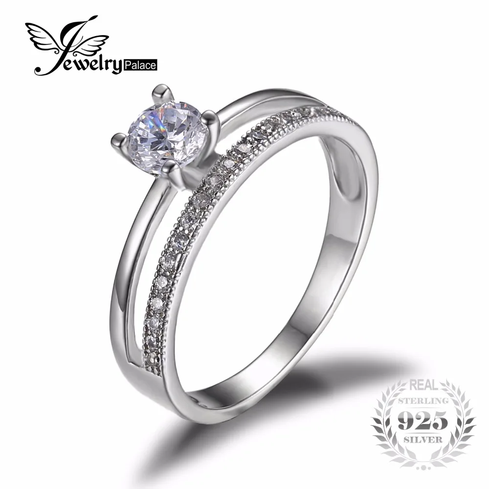 jewelrypalace 06ct cubic zirconia anniversary wedding band engagement ring set guard enhancer real 925 sterling - Wedding Ring Guard jewelrypalace 06ct cubic zirconia anniversary wedding band engagement ring set guard enhancer real 925 sterling - Wedding Ring Guard