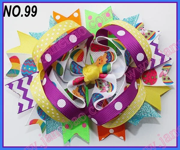 free shipping 220pcs NEWEST easter hair bows funky...