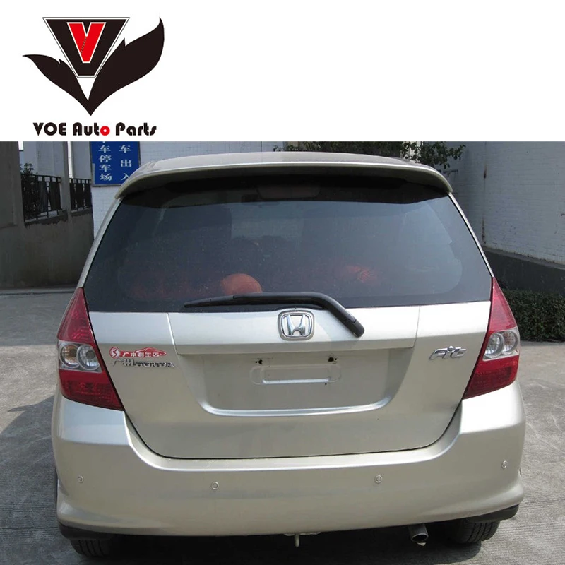 Задний спойлер для Honda Fit/JAZZ неокрашенный праймер из АБС пластика 2004 2005 2006 2007|spoiler