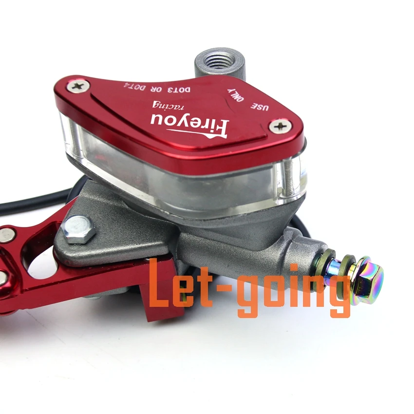 Comprar Palanca de mango ajustable cilindro maestro de bomba de freno embrague hidráulico motocicleta de carreras Universal para HONDA Yamaha Kawasaki freno