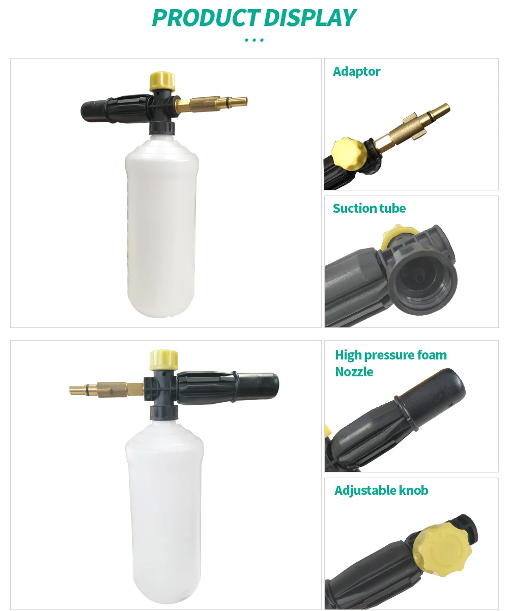 Espuma de Neve Lança para Bosche Limpeza do Carro Fácil Aquatak Universal Lavadora Alta Pressão Espuma Arma Parte 100 125 18 High Quality Automóveis e motos