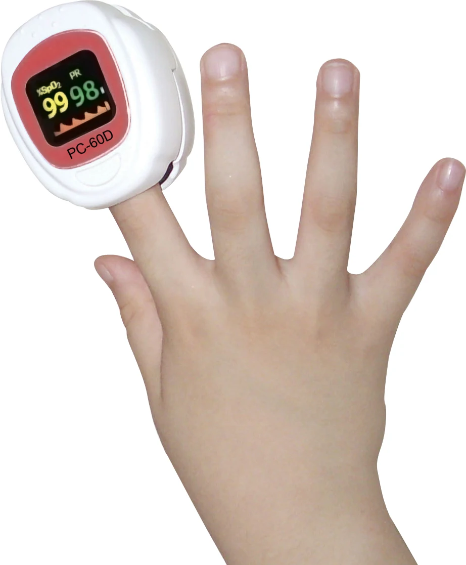 

Finger Pulse Oximeter designed for adults Bright color OLED display monitoring SpO2, Pulse Rate (PR)