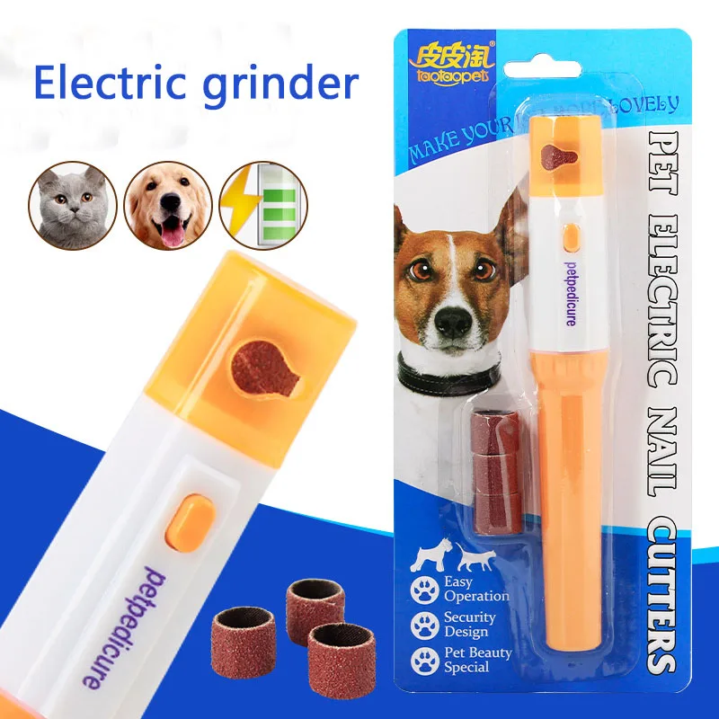 HOT Pedicure Tool Care Automatic Pet Grinder File Electric Pet Dog