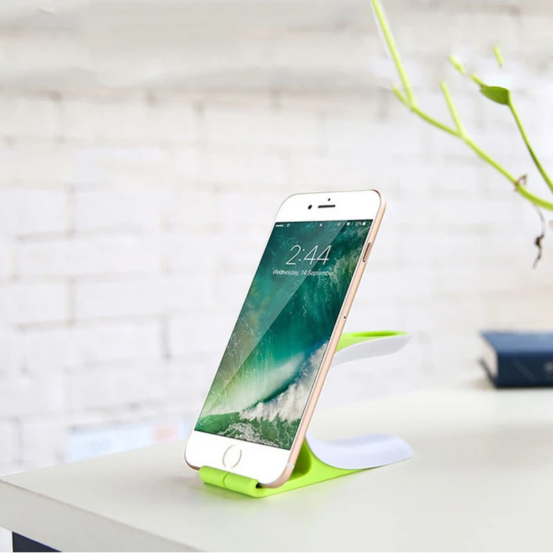 Fimilef Mobile Phone Holder for Apple Watch 2in1 Smart Watch Charging Holder Desktop Dock Station Band Bracket for iPhone Tablet (2)