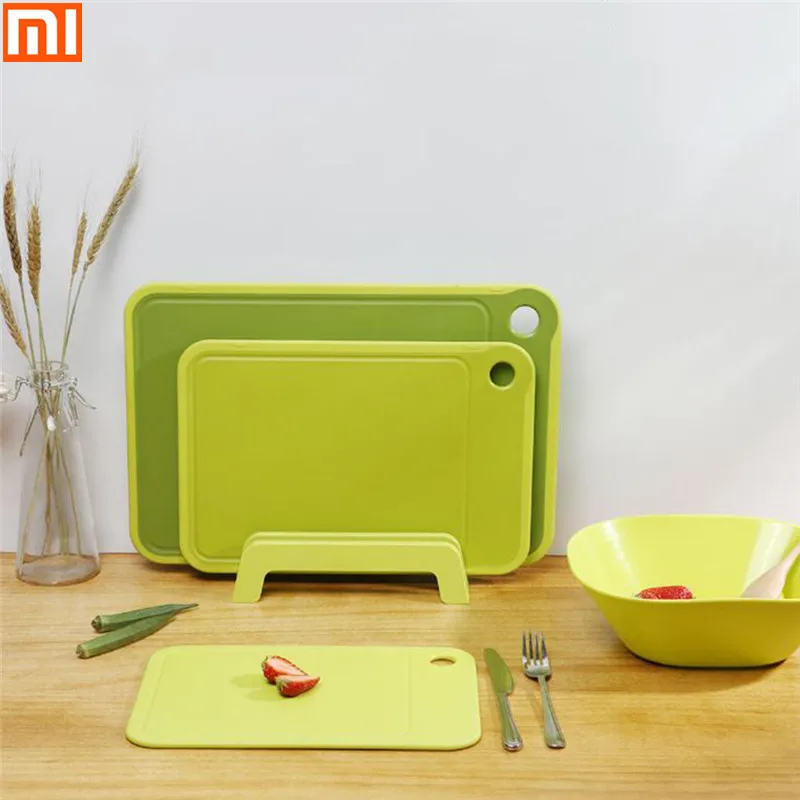 

Xiaomi Quange Fruit Vegetable Tools Non-slip Hanging Double-sided Cutting Board Kitchen Household Fruit Cutting Board Gadget