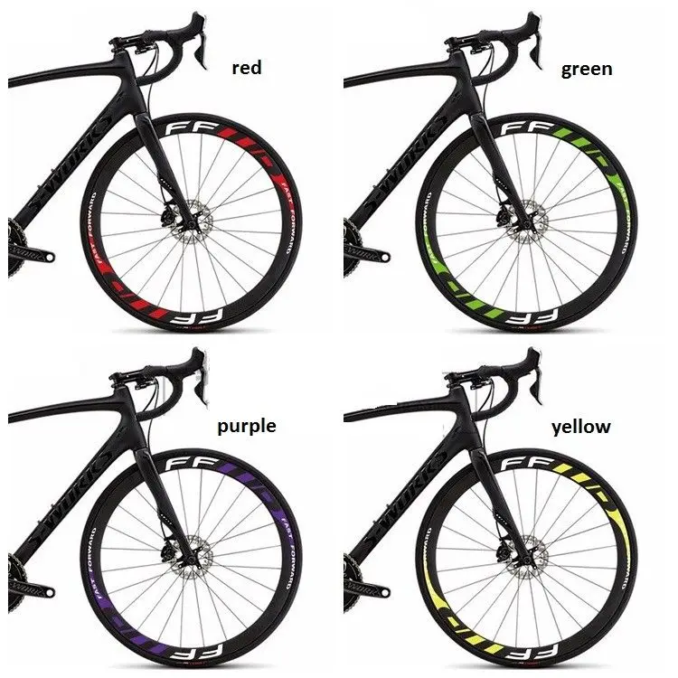 УГЛЕРОДНЫЙ дорожный велосипед обода колеса наклейки для быстрого вперед FF велосипед гоночный цикл наклейка