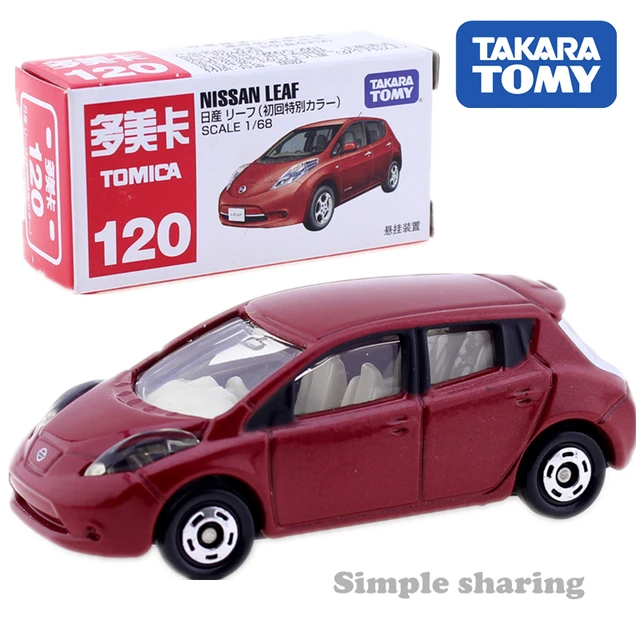 Tomica NISSAN LEAF 1:68 No.120 car toy model Takara Tomy Diecast funny hot pop miniature kids Cars for children little baby