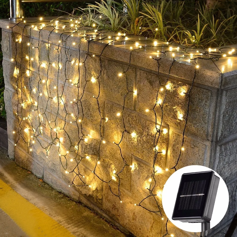Solar String Lamps For Garden Waterproof Outdoor Lighting 5M 7M 12M 22M 6V Christmas Xmas Holiday Decoration Fairy Solar Battery