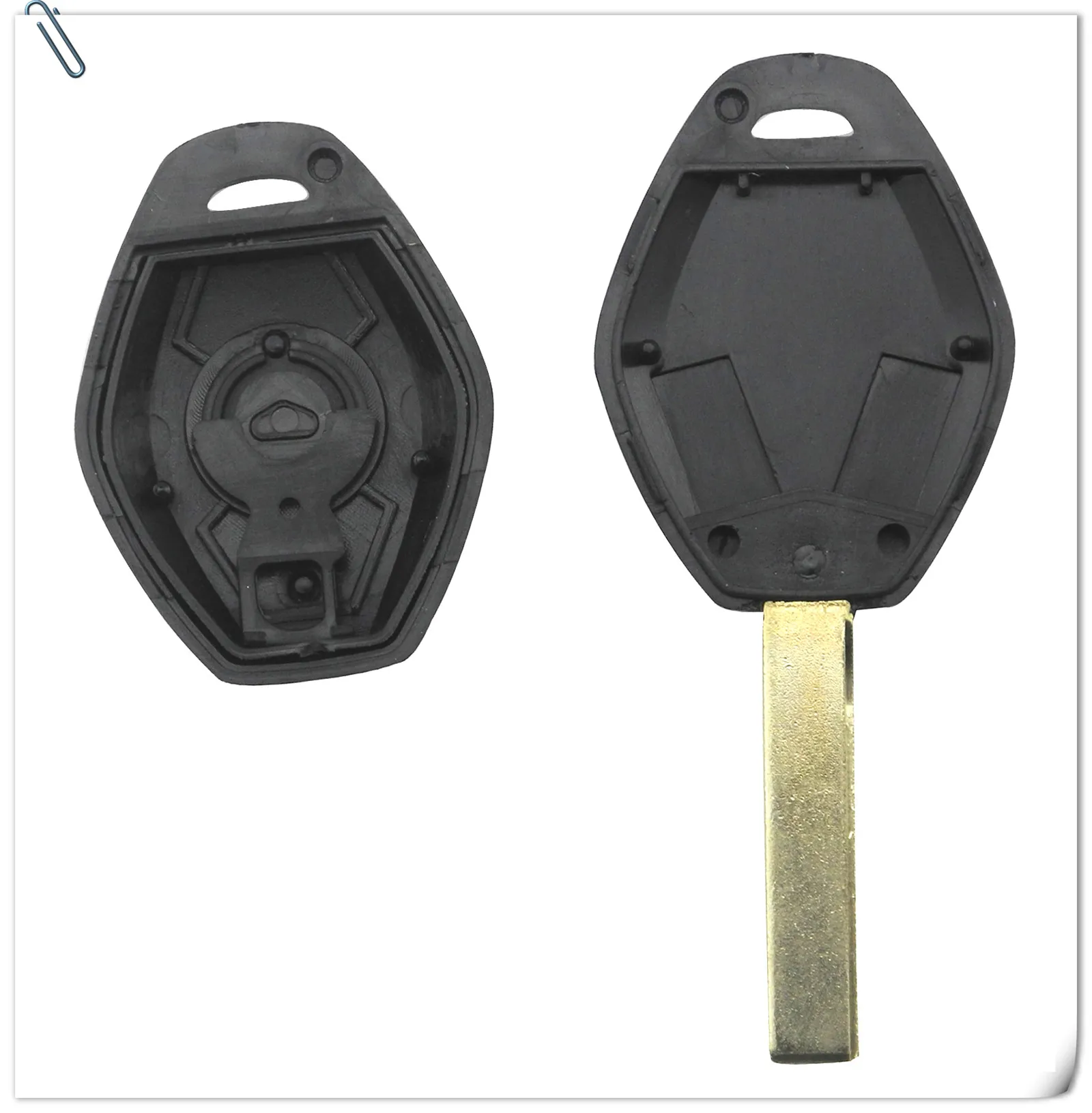 Jingyuqin резки пустой ключ дистанционный ключ для автомобиля в виде ракушки чехол для BMW для X3 X5 Z3 Z4 1/3/5/7 серий, HU92/HU58 фрезерный нож