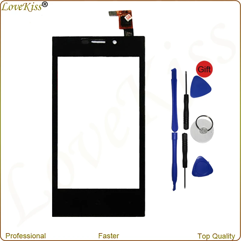 

Front Outer Glass Touch Panel Touchscreen For Highscreen Zera F rev.S 4" Touch Screen Sensor Digitizer Display Replacement Tools