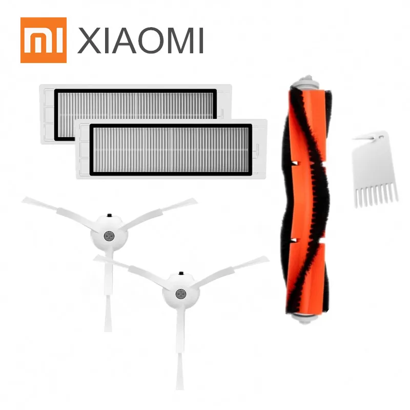 

Original packaging Xiaomi Robot Vacuum Cleaner 2 Spare Parts Kits [ Side Brushes x2pcs HEPA Filter x2pcs Roller brush x1pcs ]