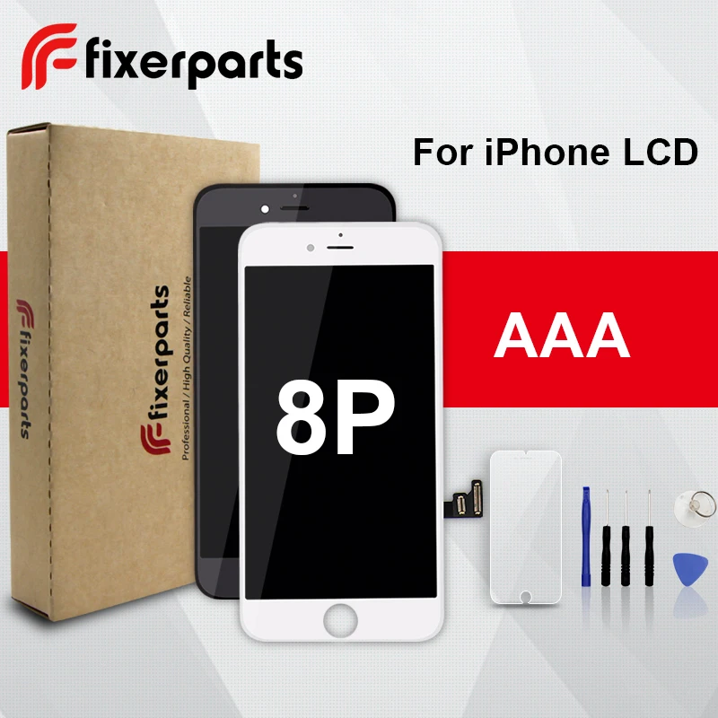 

1pcs Grade AAA LCD For iphone 8p Display Touch Screen Digitizer Replacement Full Assembly for iPhone 8 plus lcd With Tools Kit