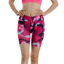 Женские камуфляжные светящиеся спортивные шорты для йоги тренажерного зала фитнес быстросохнущие женские с высокой талией для йоги шорты 40J1