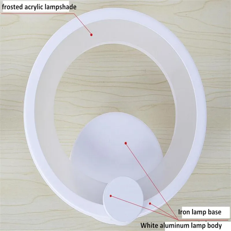 Современный 16 Вт светодиодный настенный светильник, Настенный Бра, акриловые настенные светильники, современный настенный прикроватный светильник, декоративный светильник