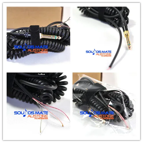 1m 3m Repair Coiled DJ Cable Wire Line For Sony MDR ZX 500 ZX 700 701 Headphone Headset Replacement Part