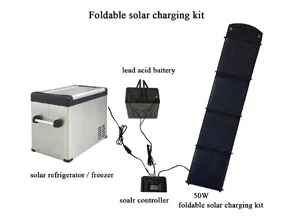 50W foldable solar charging kit _3