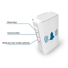 Electric Wireless Doorbells EU Plug Waterproof No battery Smart Electronics Of Home LED Light CALL Wireless Door Bell eu us plug in wireless waterproof door bell 36 tunes remote control doorbell home security led light doorbells with no battery