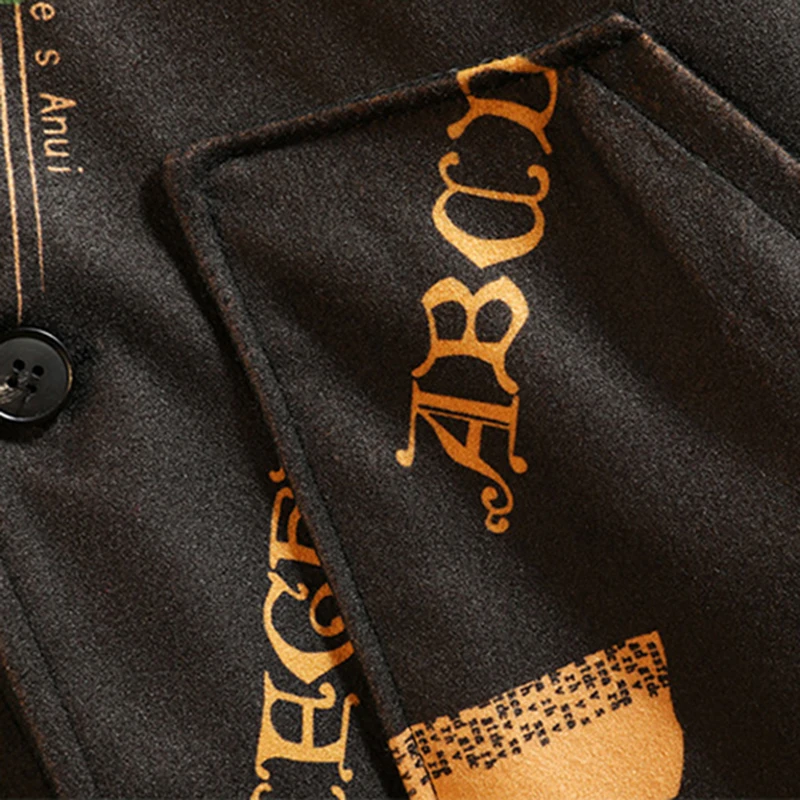 Aolamegs INS Hooded Bomber Jackets Men Streetwear Flower Print Windbreaker Male Korean Fashion Autumn Jackets Coats Street Coat