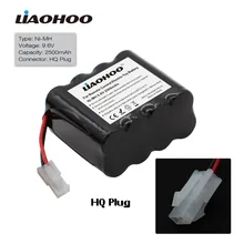 Liaohoo 9.6 В 2500 мАч Ni-MH Bateria Перезаряжаемые RC Комплекты батарей 8 x AA Ni-MH Пилас + HuanQi 2 P для Дистанционное управление игрушечных автомобилей ячейки