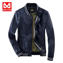 Brand Men’s Leather Clothing Single Breasted Waterproof Leather Coat Male Casual Leather Jacket High Quality