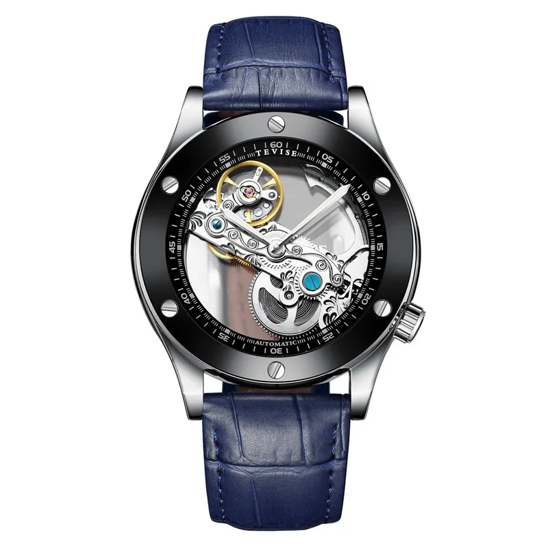 2019 New Famous Brand Fashion Personality Waterproof Hollow Watch Men Automatic Mechanical Wrist Watches mezczyzni ogladac