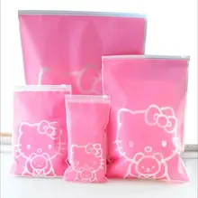 5 Pcs/Set Hello Kitty Travel Storage Bags Organizer For Clothe Shoes Underwear Socks.