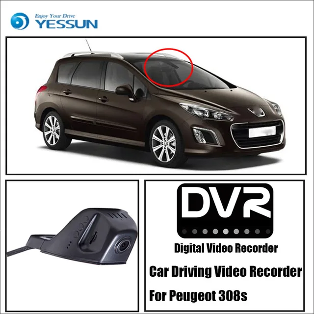 Modest YESSUN Car Front Dash Camera CAM / DVR Driving Video Recorder For Peugeot 308s For iPhone Android APP Control Function Modest YESSUN Car Front Dash Camera CAM / DVR Driving Video Recorder For Peugeot 308s For iPhone Android APP Control Function