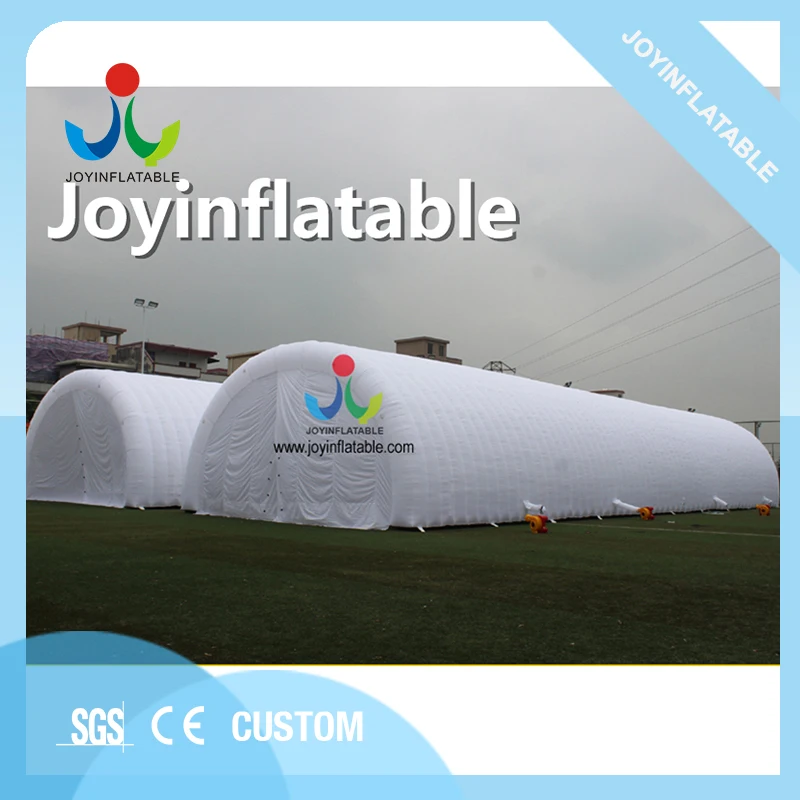 Outdoor giant white event tunnel inflatable display tent with oxford