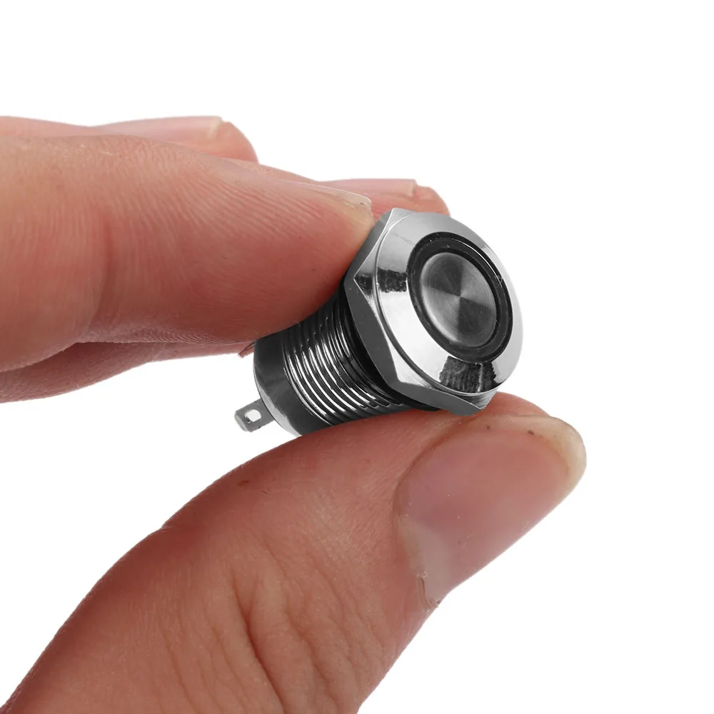 

1Pcs Wholesale LED Bulb Night Light Push Button Switch 12mm Momentary Self-Locking Switches Waterproof Metal 4 Pin 2019 Hot Sale
