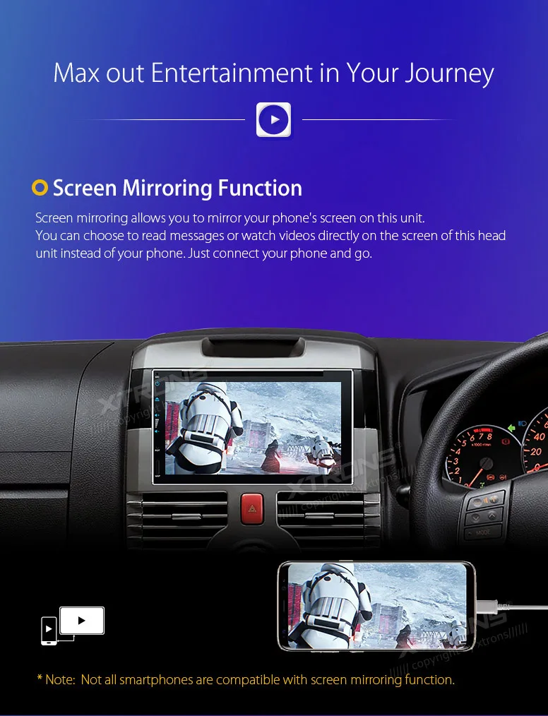 Top XTRONS 2 Din Universal Radio Audio 6.95" Android 8.0 Octa Core Car Stereo DVD Player Steering Wheel GPS Navigation 4G DAB+OBD2 13