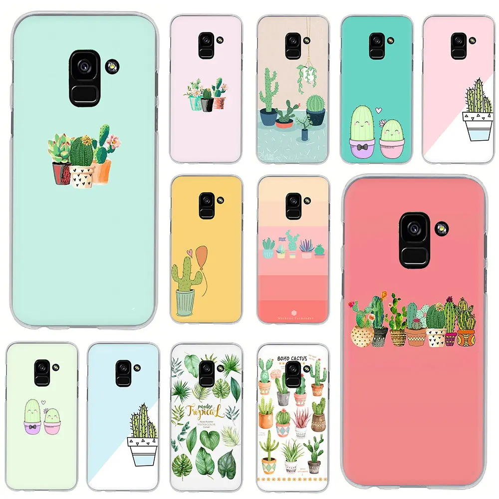 

Tropical Plants Cactus Banana Leaves hard Phone Case for Galaxy A10S 20S 30S 40S 50S 60 70 A9 A8 A7 A6 Plus 2018 A5 2017 2016