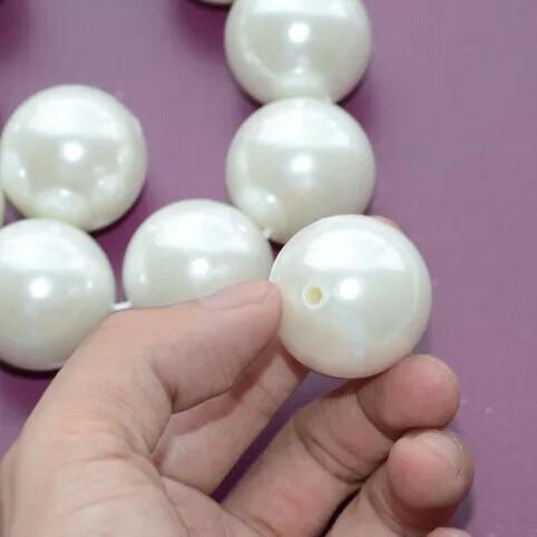 

Wholesale fancy pearl beads with one holes30mm,50pcs/lot,sew on pearl beads loose bridal Hand bouquet/shoes decoration/hair