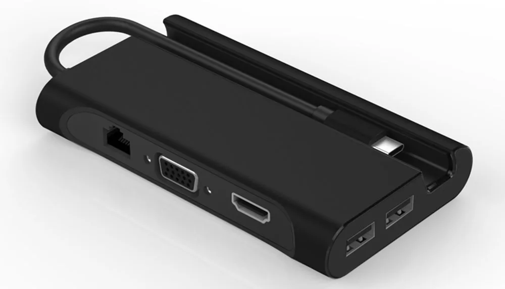 USB C док-станция для ноутбука USB 3,0 HDMI VGA RJ45 PD usb-хаб для ноутбука Macbook Pro hp DELL Surface lenovo samsung Dock