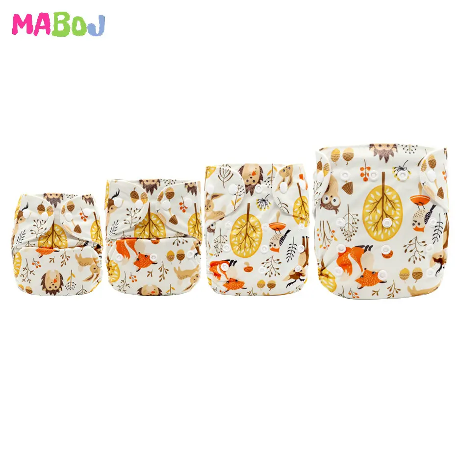 MABOJ Cloth Diapers Baby Pocket Cloth Diaper One Size Waterproof Nappy Reusable Cloth Nappies Set Washable Wholesale New