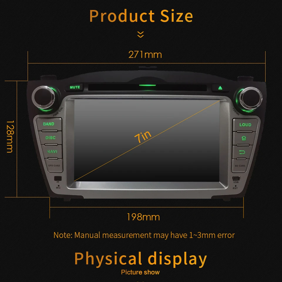 Sale 7" Octa Core 4G WIFI Android 8.1 4GB RAM 64GB ROM RDS Car DVD Multimedia Player Radio Stereo For Hyundai Tucson IX35 2009-2015 5