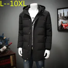 Ветрозащитная теплая зимняя куртка брендовая мужская одежда длинное теплое пальто мужской качество парки с капюшоном мужские большие размеры 10XL 8XL 6XL 5XL 4XL