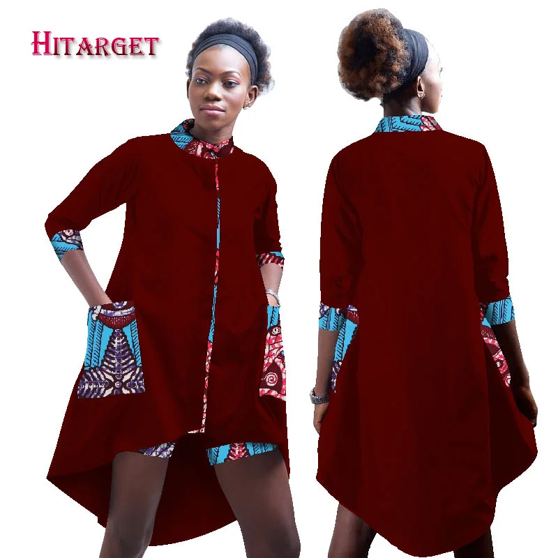 Hitarget 2018 Autumn African Ankara Print Blouse for Women