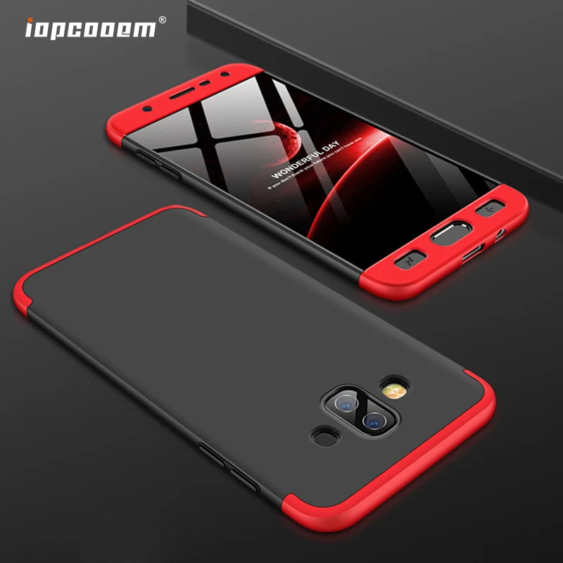 

For Samsung Galaxy J7 Duo Case Hard 3 in 1 Matte Hybrid Protective back cover cases for samsung j7duo 360 full cover shell