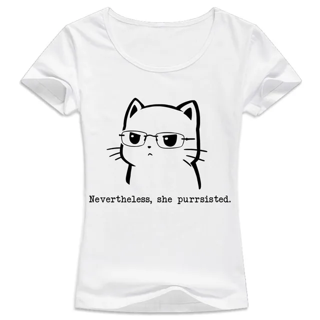 cat T shirt female Kawaii New fashion girl T shirt Cotton cute Women