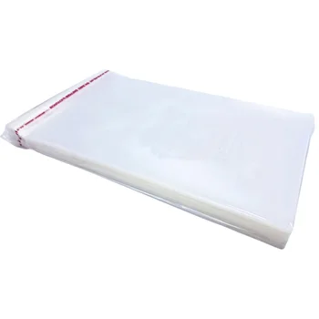 

42x50cm (20 Pack) Clear Resealable Cellophane Cello Bags Self Seal - Fits 16.5"X 20" Prints Photos & Clothes Garments
