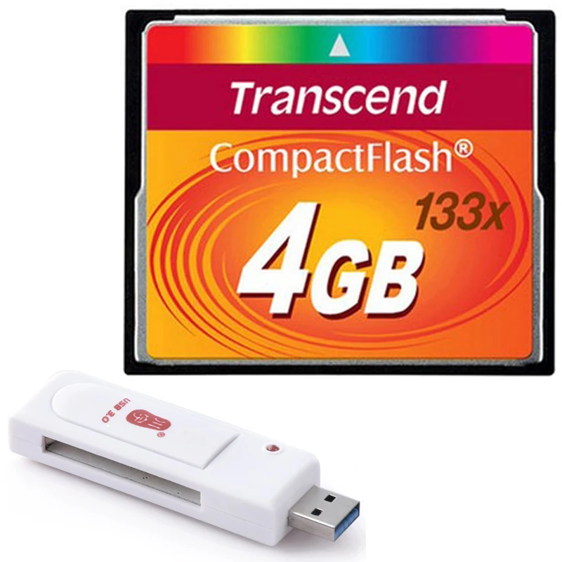 Бренд Transcend 133x CF карта 32 ГБ 16 ГБ 8 ГБ 4 ГБ Compact Flash карта памяти+ USB3.0 CF кардридер для DSLR камеры HD 3D видео