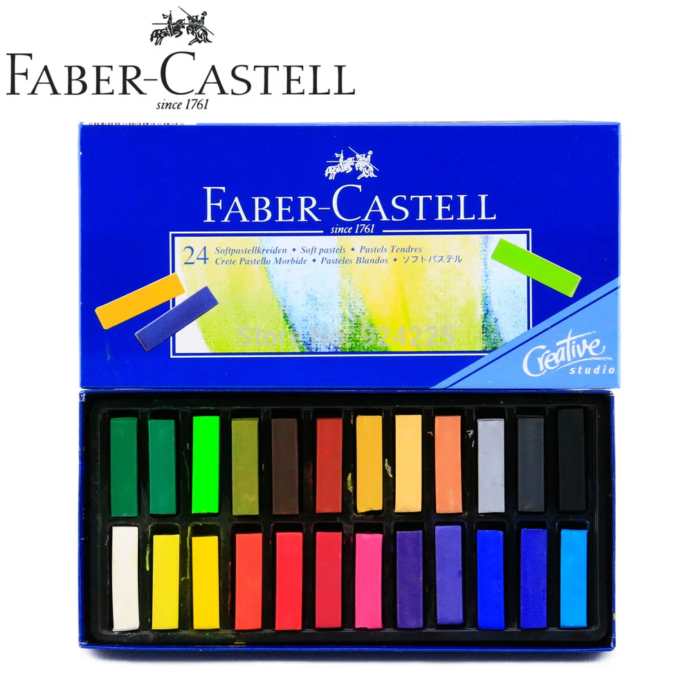 Hot !German Faber Castell 24 color short branched professional pastel