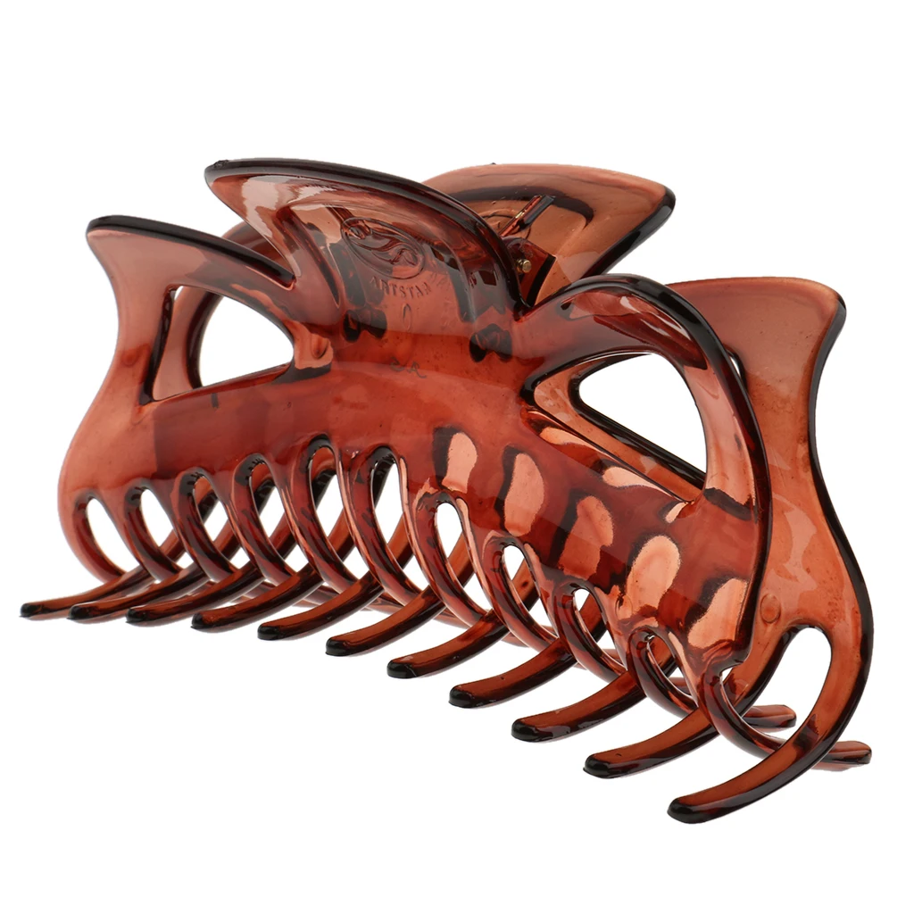 2 Pieces Fashion Large Hair Clamp Clip Claw Women Lady Hair Jewelry Brown Black for Women Thick Hair