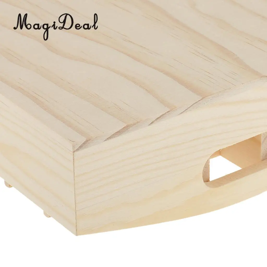 Handmade Natural Wooden Essential Oils Storage Box Display Case Holder Box +6 Roll On Cosmetic Glass Bottles Vials
