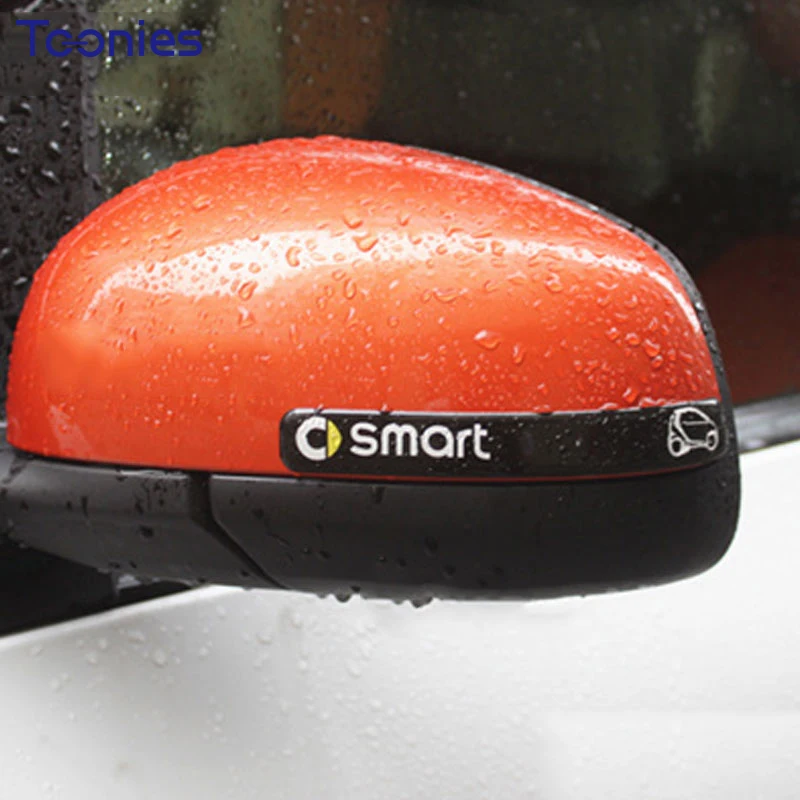  Smart Fortwo Forfour453 451 450Rearview Mirror Sticker Thicken Anti-collision Car Sticker Door Prot - 32796665911