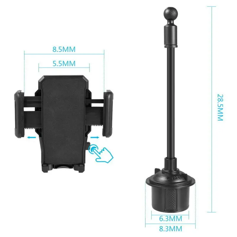  360 grad Einstellbar Auto Tasse Halter Universal Auto Halterung Für Handys/GPS Halterung Innen Zube