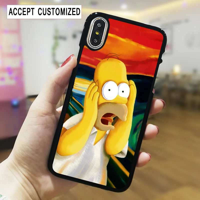 Чехол для iPhone 11 Pro 10 X XS Max XR 5 5S SE 6 6S 7 8 Plus Симпсоны samsung Galaxy S10E S8 S9 S10 Plus Note 8 9 10 Plus