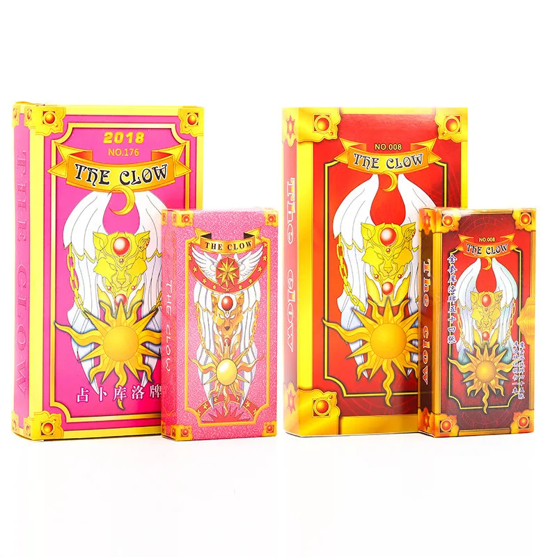 Два размера аниме Cardcaptor Sakura Clow Card косплей реквизит KINOMOTO SAKURA Card Captor карты с Сакурой Таро 55 шт. 2 цвета